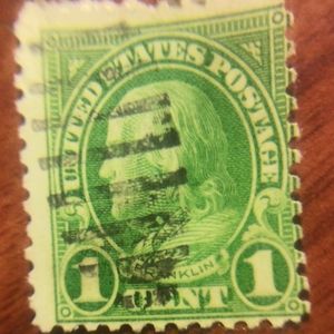 1902 1cent franklin stamp
